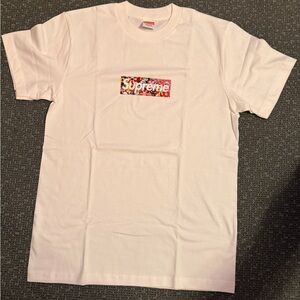 Supreme X COVID 19 Relief help White Box Logo Graphic T-Shirt